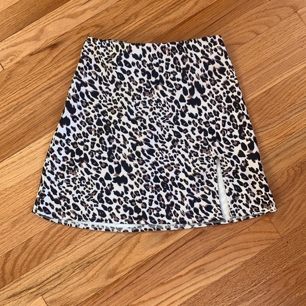 Princess Polly leopard mini skirt